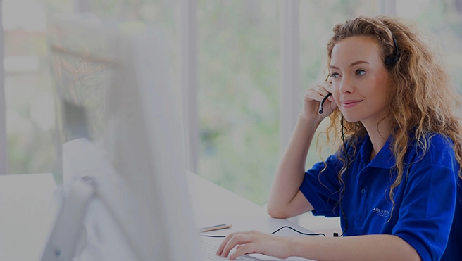 Women handling the customer support.