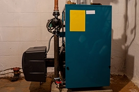 Oil furnace.