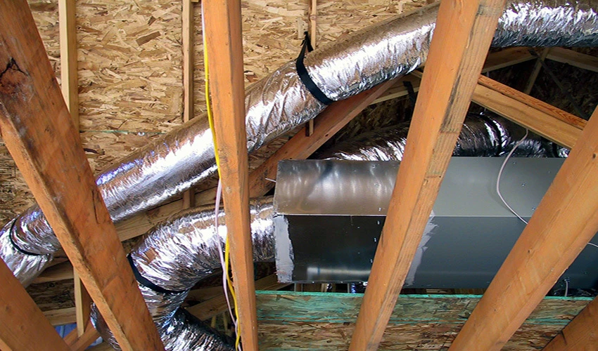 wrapped ductwork