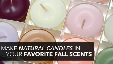 make natural candles in your favorite fall scents